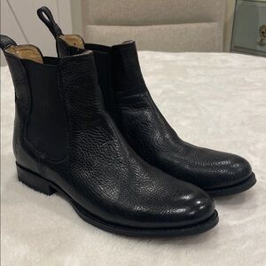 Frye Black Leather Chelsea Boots